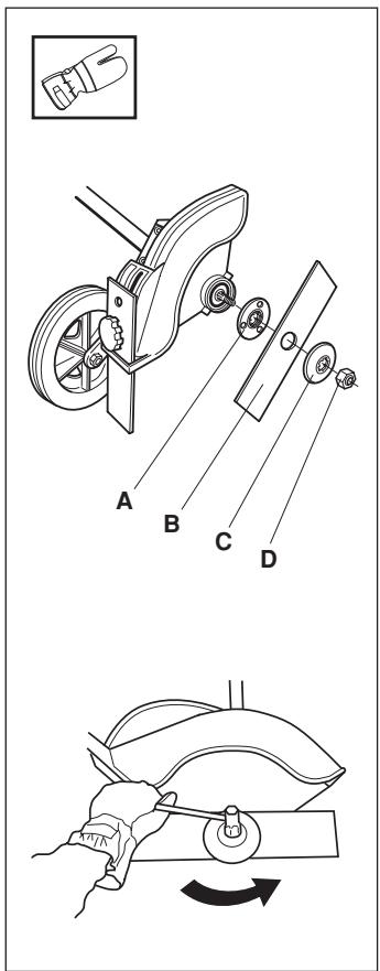 HUSQVARNA ACCESSOIRE TRANCHE-BORDURE - Assembling the blade - 1