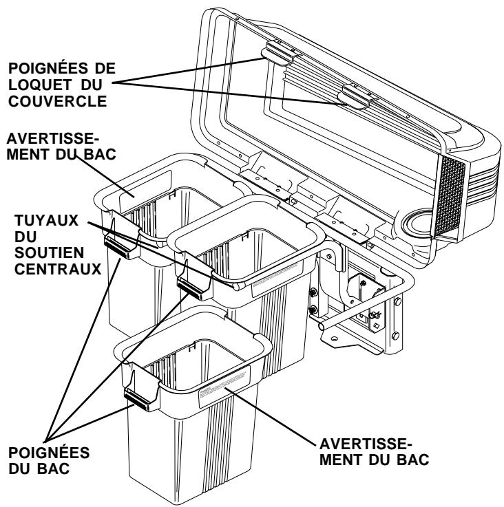 HUSQVARNA C342B - MONTER LE BAC À GAZON (Voyez la Fig. 6) La visserie n'est pas exigée. - 1