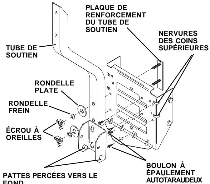 HUSQVARNA C342B - BARRE D'ATTELAGE AVEC LES NERVURES DE COIN SUPérieURES - STYLE "A" - 2