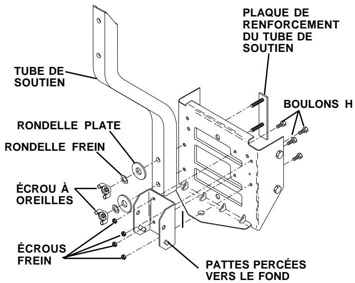 HUSQVARNA C342B - BARRE D'ATTELAGE SANS NERVURES DE COIN SUPERIEURES - STYLE "B" (Voyez la Fig. 1C) - 1