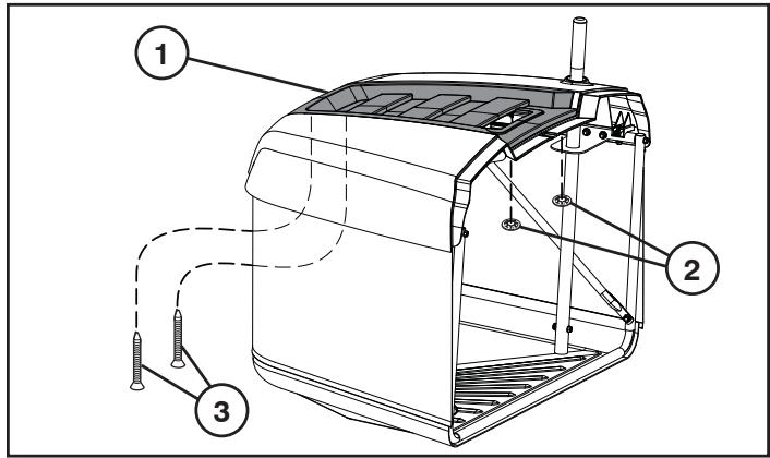 HUSQVARNA CTH126 - FR POUR INSTALLER LE PANNEAU DE RECOUVRE-MENT DU BAC DE RAMASSAGE - 3