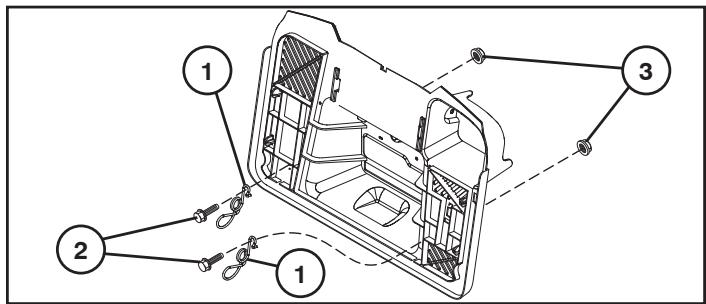 Technical diagram of a vehicle interior with numbered components and wiring connections