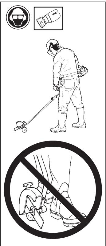 HUSQVARNA EDGER - Norme di sicurezza durante il lavoro - 1