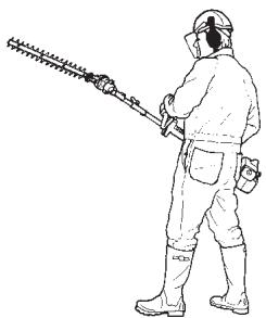 HUSQVARNA HEDGE TRIMMER - Norme di sicurezza durante il lavoro - 3