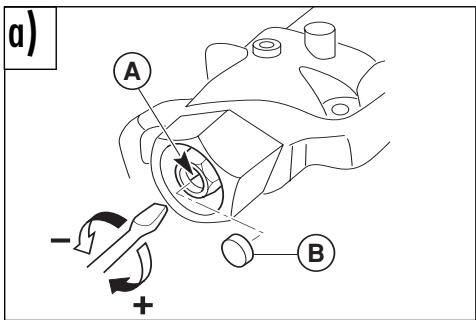 HUSQVARNA HVA TE TC SMR 310 2010 - REGOLAZIONE FORCELA (TE 310/EUSMR 450, 510)   a) COMPRESSIONE (REGISTRO INFERiore) - 1