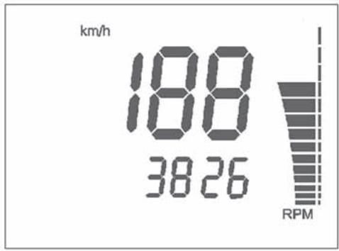 HUSQVARNA HVA WR 250 2006 - 9- TRP 2 / CLOCK / RPM (figure 9) - 1