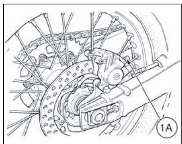 HUSQVARNA HVA WR 250 2006 - To replace the fluid, proceed as follows: - 1