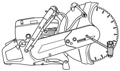 HUSQVARNA K760 RESCUE - Montage du disque découpeur - 3