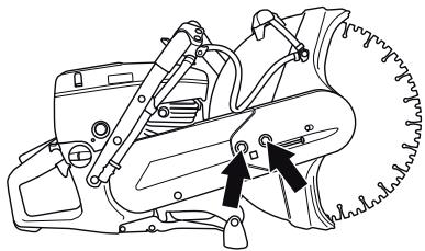 HUSQVARNA K760 RESCUE - Tension de la courroie d'entraînement - 1