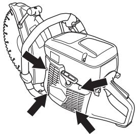 HUSQVARNA K760 RESCUE - Remplacement d'une corde de lanceur rompue ou usée - 1
