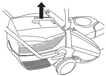 HUSQVARNA LC48V - Emptying the grass collector, LC48, LC48V - 1