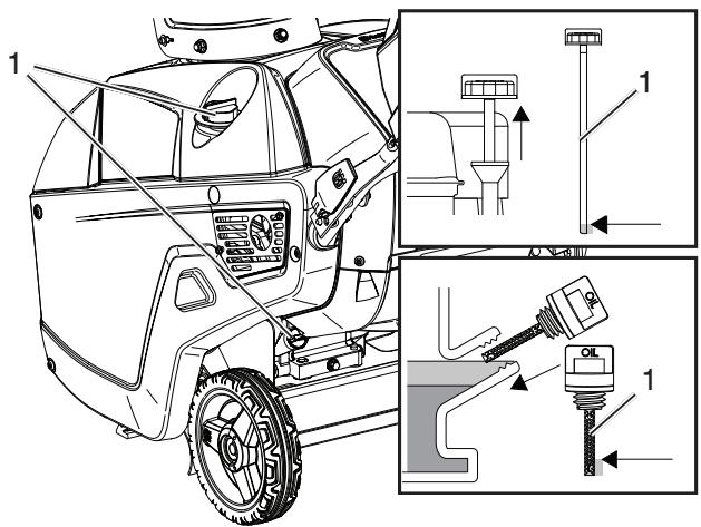 HUSQVARNA 532443089R1 - Controllo del livello dell'olio motore - 1