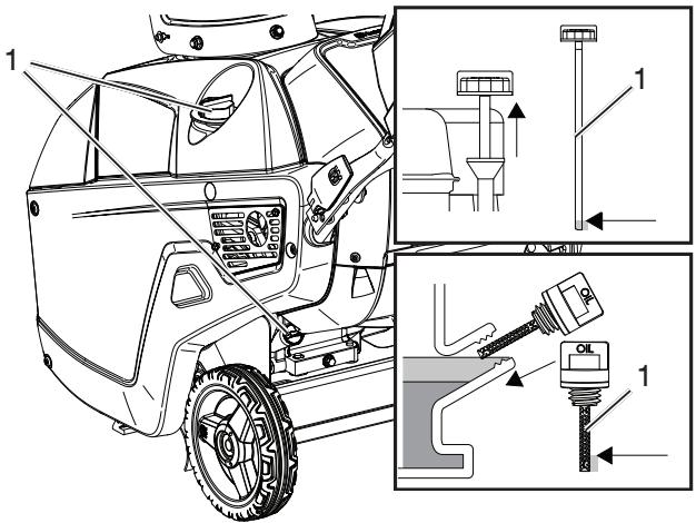 HUSQVARNA 532443089R1 - Vérification du niveau d'huile du moteur - 1