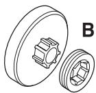 HUSQVARNA CARB III - Chain drive sprocket - 4