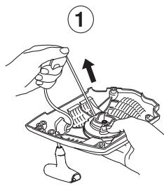 HUSQVARNA CARB III - Cambio del cordón de arranque - 5
