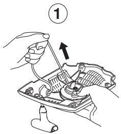 HUSQVARNA CARB III - Replacing the starter cord - 5
