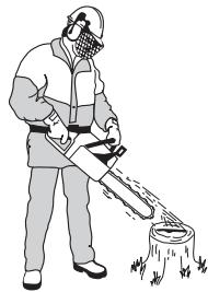 HUSQVARNA CARB III - Contrôle de la lubrification de la chaîne - 1