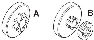 HUSQVARNA CARB III - Pinon de arrastre de la capena - 2