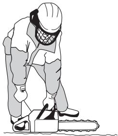 HUSQVARNA CARB III - Checking the brake trigger - 1