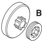 HUSQVARNA CARB III - Pignon d'entrainment - 4