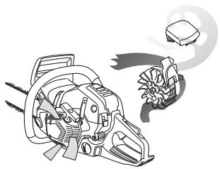 HUSQVARNA 550 XP - Système de refroidissement - 4