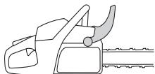 HUSQVARNA 550 XP - Kontrolle des Handschutzes - 3