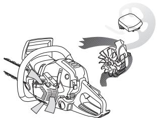 HUSQVARNA 550 XP - Centrifugaal reinigen "Air Injection" - 1