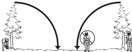 HUSQVARNA 550 XP - Distance de sécurité - 1