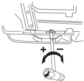 HUSQVARNA 550 XP - Réglage de la pompe à huile. - 2