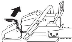 HUSQVARNA 550 XP - Contrôle de la fonction d'inertie - 4
