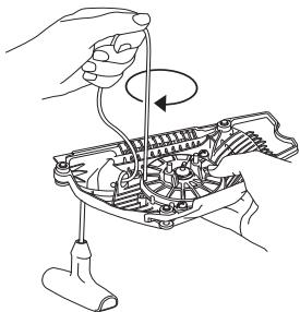 HUSQVARNA 550 XP - Mise sous tension du ressort - 1