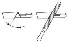 HUSQVARNA 550 XP - Généralités concernant l'affûtage des dents - 2