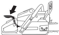 HUSQVARNA 550 XP - Contrôle de la fonction d'inertie - 5
