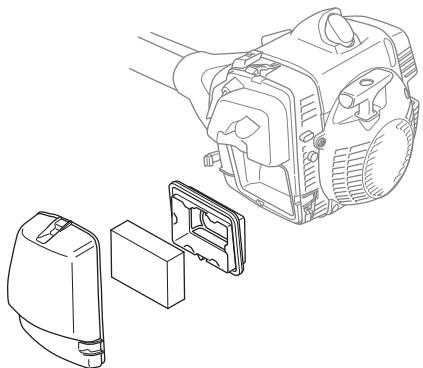 HUSQVARNA 555 RXT - Nettoyage du filtre à air (555RX, 555FRM) - 1