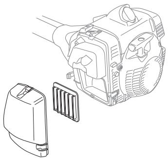 HUSQVARNA 555 RXT - Reinigung des Luftfilters (555FX, 555FXT) - 1