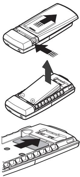 NOKIA 8850 - Installer la carte SIM et la batterie - 1