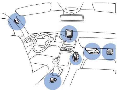 NOKIA BLUETOOTH DISPLAY CAR KIT CK-15W - - Installer la solution confort routier dans un véhicule - 1
