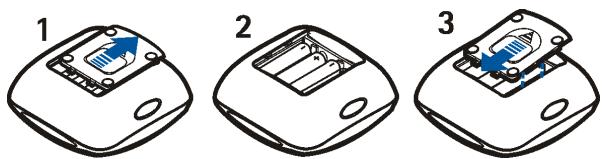 NOKIA IMAGE VIEWER SU-2 - Installation des batteries - 1