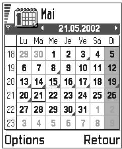 NOKIA NGAGE - Affichage mois - 4