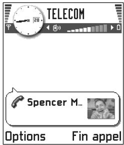 NOKIA NGAGE - Options disponibles pendant un appel. - 1