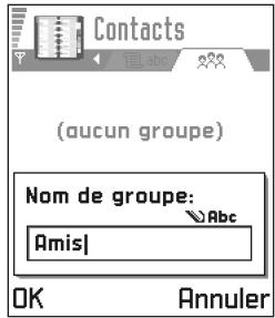NOKIA NGAGE - Création de groupes de contacts - 2
