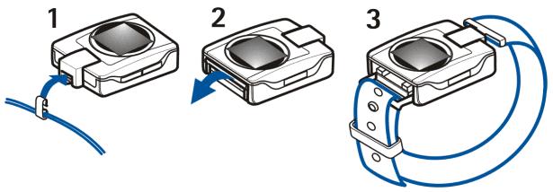 NOKIA RX-4 - Fixation du bracelet ou du collier - 1