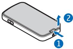NOKIA SU-33W - Insérer la batterie - 1