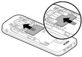 NOKIA C5-00 - Insérer la carte SIM et la batterie - 2
