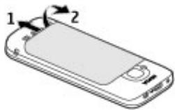 NOKIA C5-00 - Retirer la batterie et la carte SIM - 1