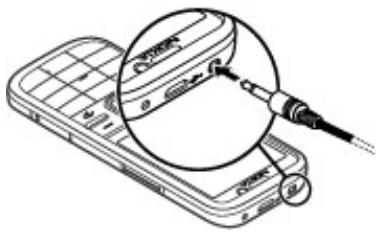 NOKIA C5-00 - Connector une oreillette compatible - 1