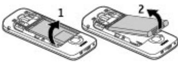 NOKIA C5-00 - Retirer la batterie et la carte SIM - 2
