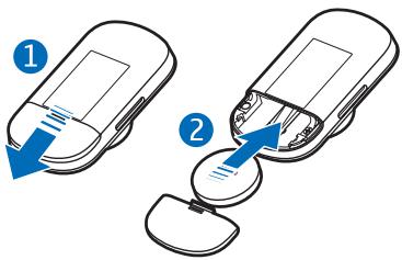 NOKIA CAR KIT CK-200 - Insérer la pile de la télécommande - 1