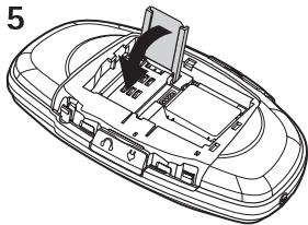 NOKIA N-GAGE QD - Installer la carte SIM et la batterie - 5