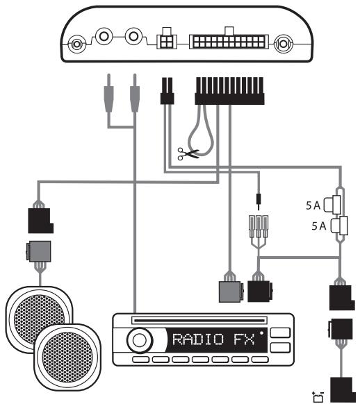 NOKIA DISPLAY CAR KIT CK-600 - Usar o amplificador do kit veicular para ouvir chamadas e músicas - 2